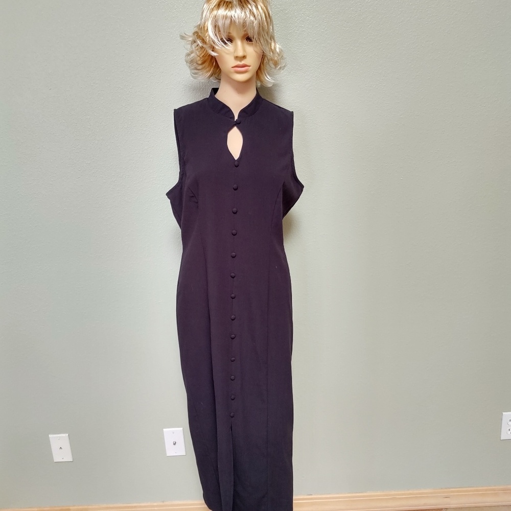 Kathie Lee Collection Long black dress 10